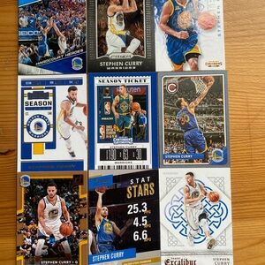Stephen Curry Warriors Trading Card Set